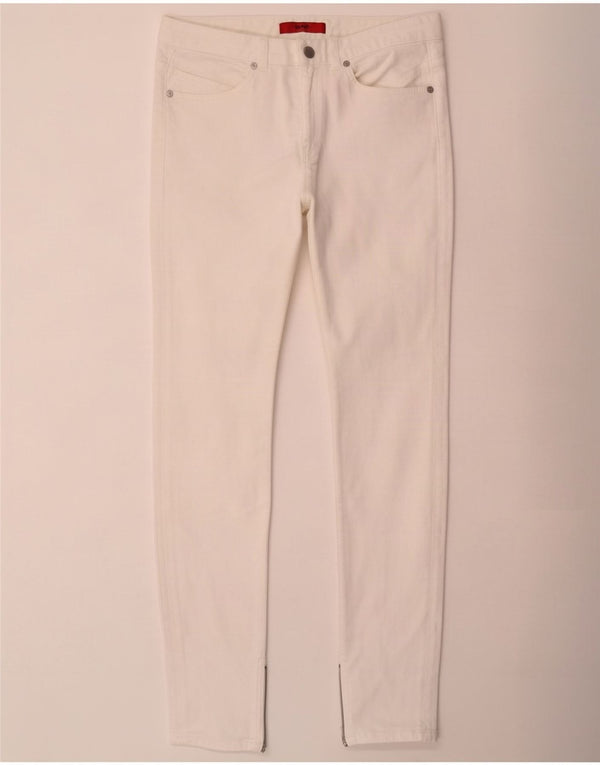 Hugo Boss Jeans Slim Feminino W28 L32 Algodão Branco