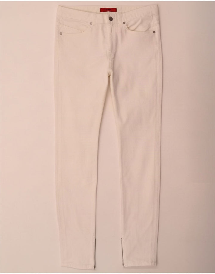 Hugo Boss Jeans Slim Feminino W28 L32 Algodão Branco