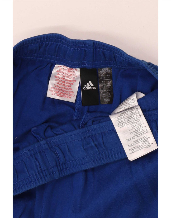 Calças de treino Adidas Menino 13-14 Anos Azul Algodão