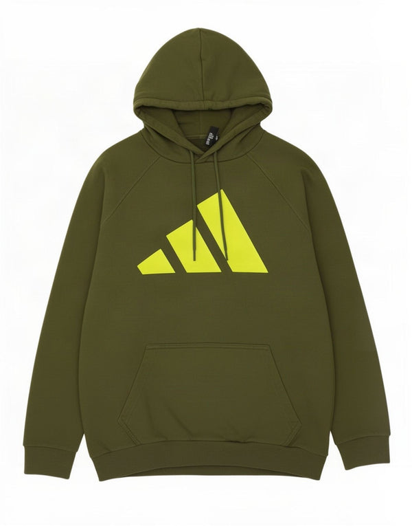 Adidas Mens Graphic Hoodie Jumper XL Verde Algodão