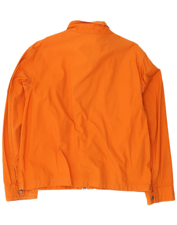 Jaqueta bomber masculina Timberland UK 40 grande algodão laranja