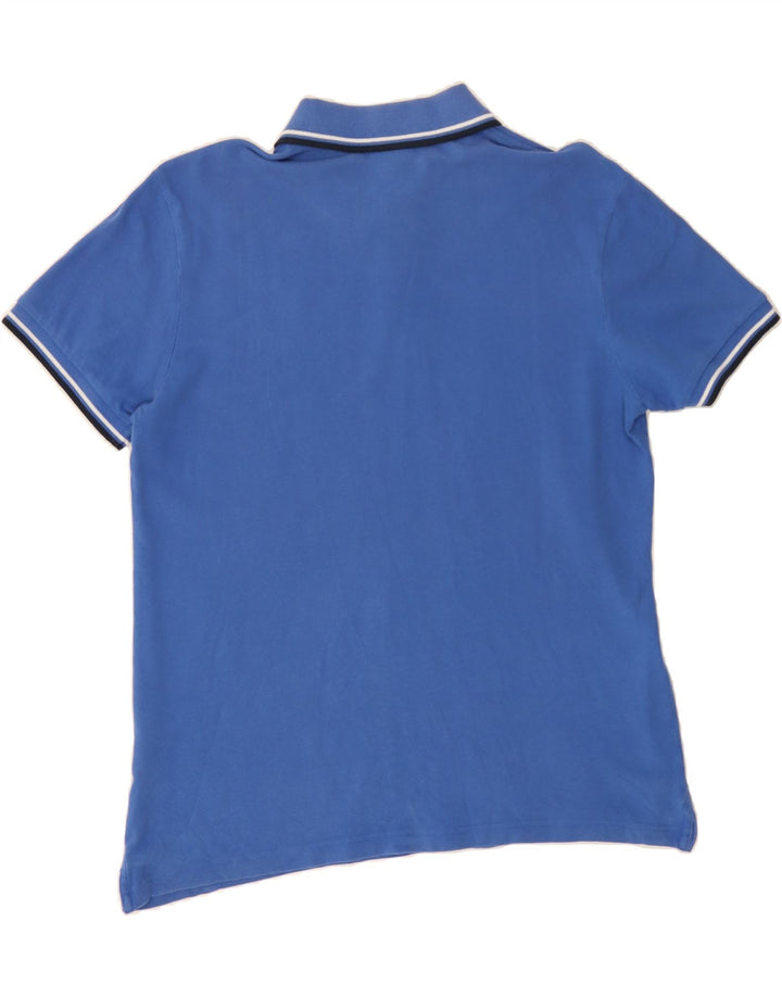 DIADORA Mens Polo Shirt Medium Blue Cotton Vintage Diadora and Second-Hand Diadora from Messina Hembry 