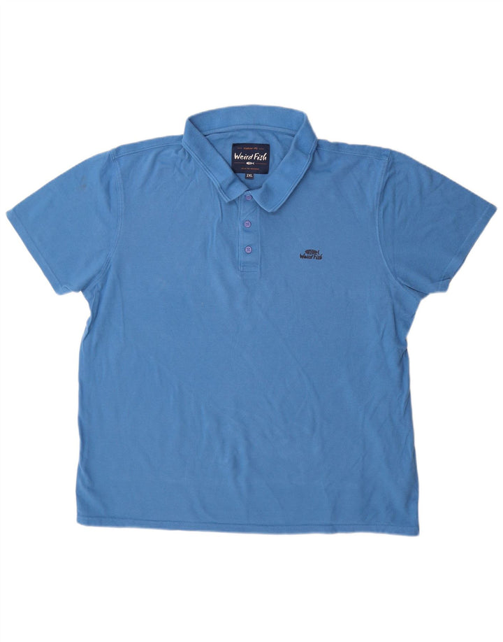 Camisa polo masculina Weird Fish 2XL algodão azul