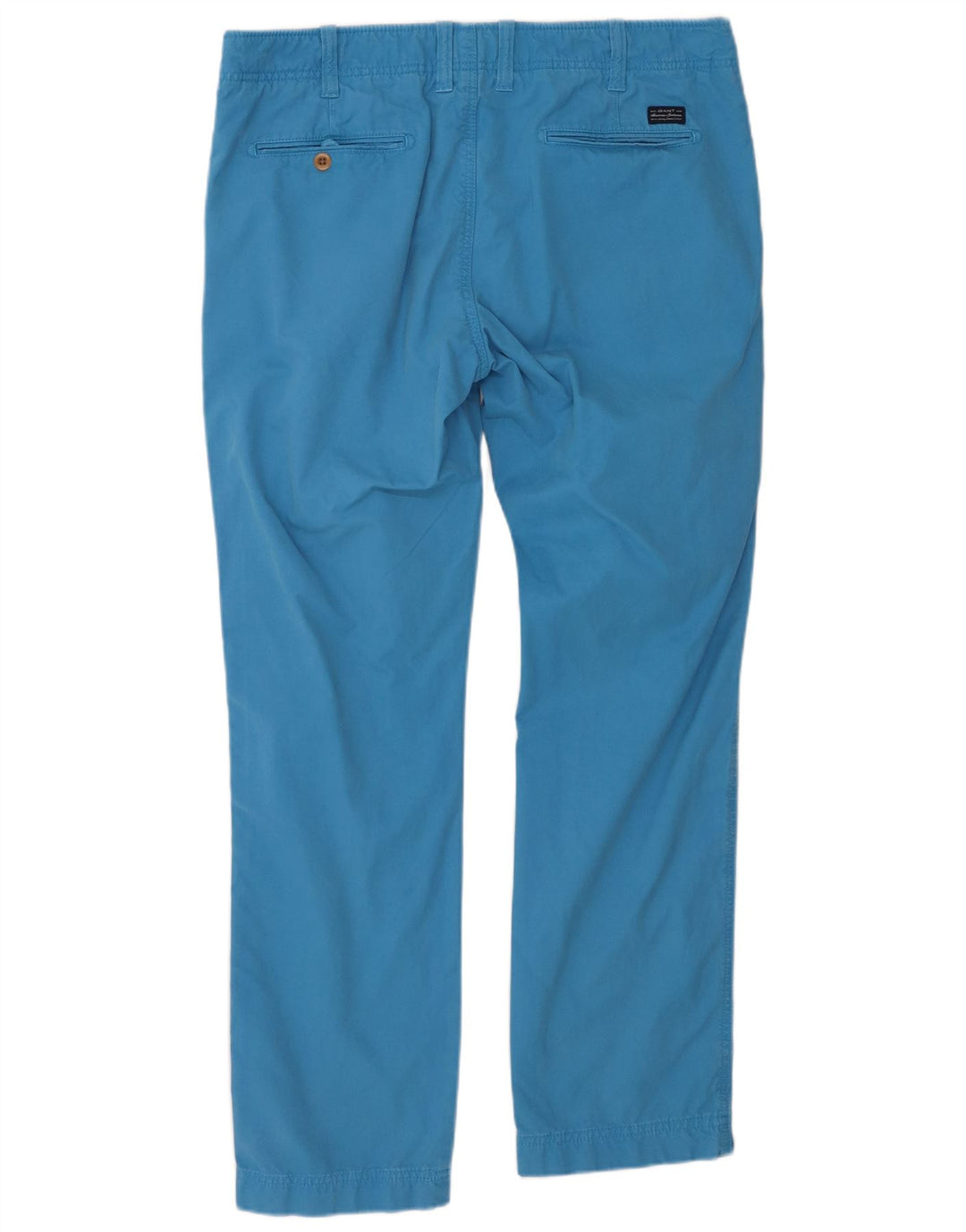 GANT Calça masculina Soho cintura baixa slim Chino W36 L32 algodão azul