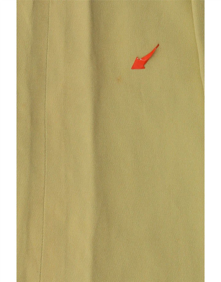 Saia reta feminina VALENTINO UK 14 médio W30 amarelo