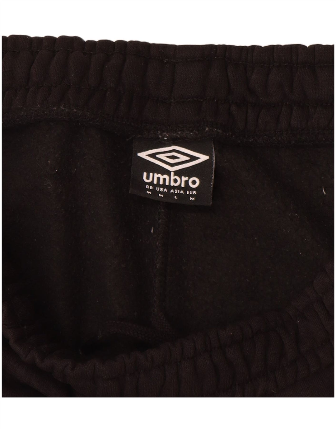 Shorts esportivos masculinos UMBRO médio algodão preto