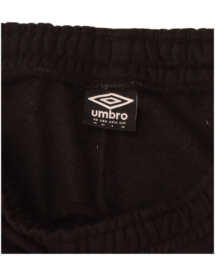 Shorts esportivos masculinos UMBRO médio algodão preto