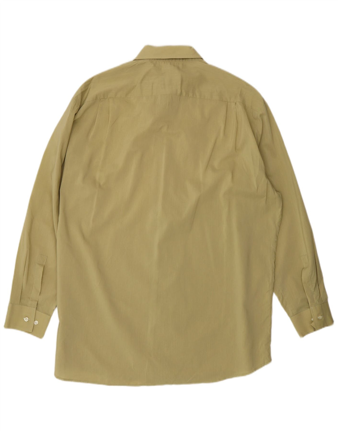Camisa masculina Hugo Boss tamanho 16 1/2 grande algodão cáqui