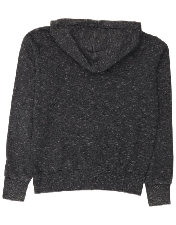 Suéter com capuz gráfico masculino Superdry médio algodão manchado azul marinho