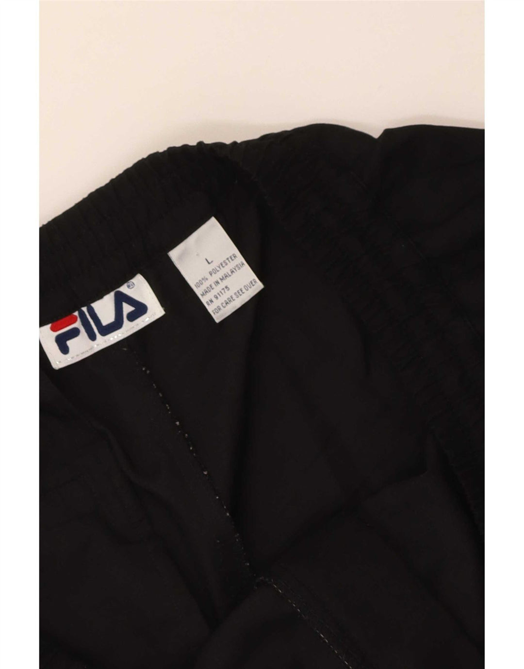 Fila Mens Chino Shorts Grande W32 Poliéster Preto