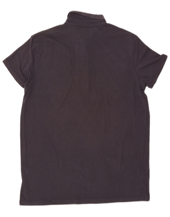 Camisa polo masculina TRUSSARDI JEANS grande algodão azul marinho