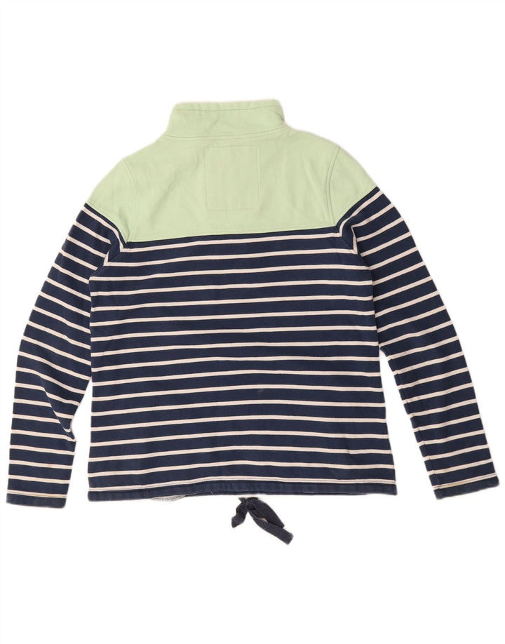 Animal Womens Oversized Sweatshirt Jumper UK 10 Pequeno Azul Marinho Listrado