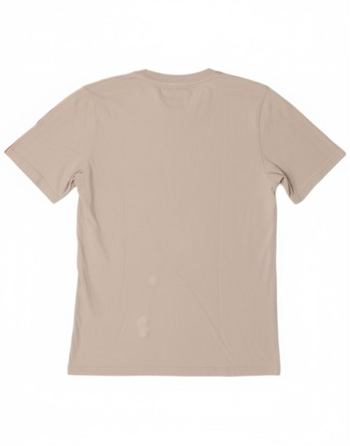 Adidas Mens T-Shirt Top Pequeno Algodão Branco