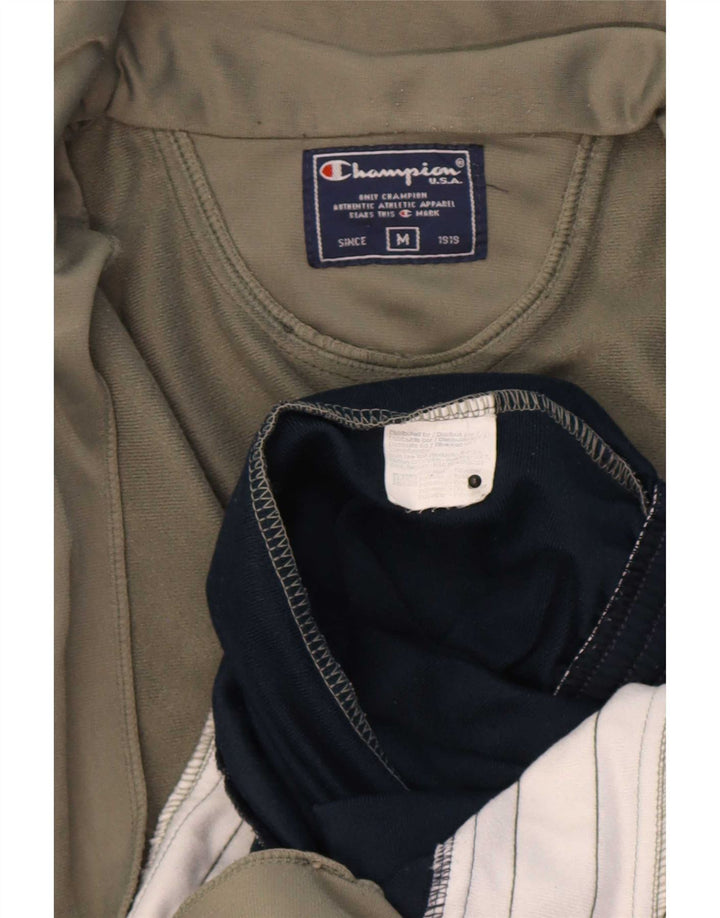 Jaqueta masculina de agasalho Champion médio azul marinho poliéster colorblock