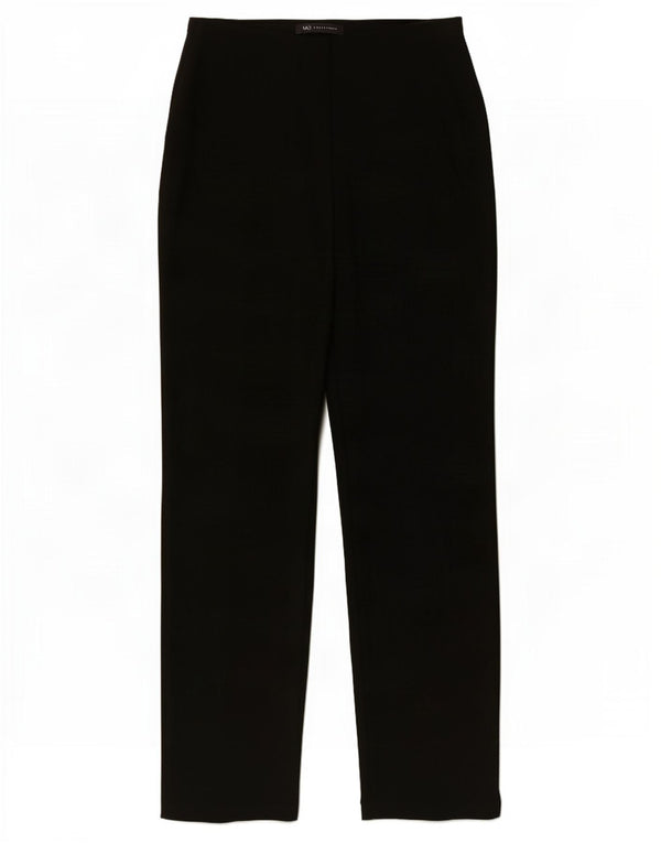 Calça feminina reta casual Marks & Spencer Reino Unido 6 XS W25 L27 preta