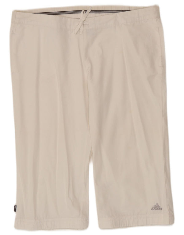 Bermuda Adidas Feminina UK 14 Grande W36 Algodão Branco
