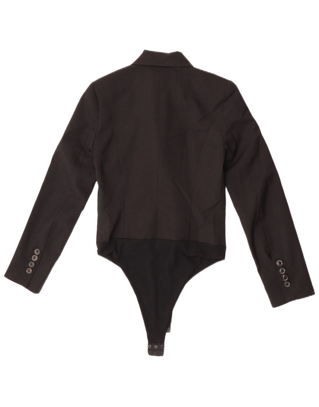 Macacão feminino Zara UK 10 pequeno poliéster colorblock preto