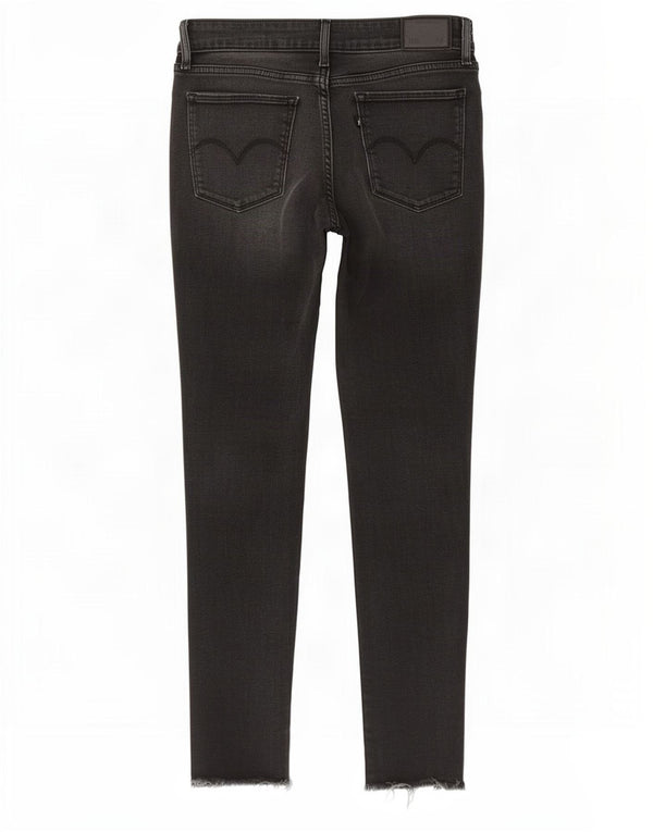 Calça jeans feminina Levi's 711 skinny W28 L27 cinza algodão