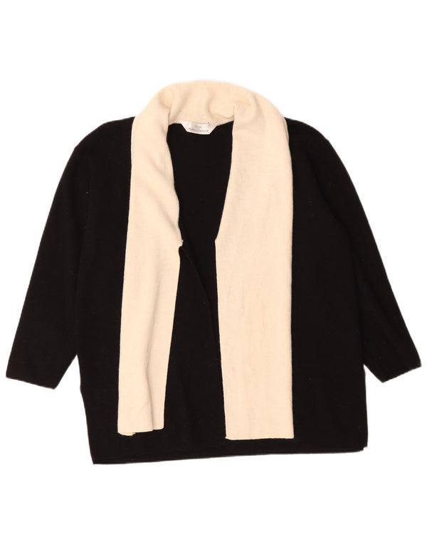 Marks & Spencer Womens Oversized Cardigan Sweater UK 12 Medium Black