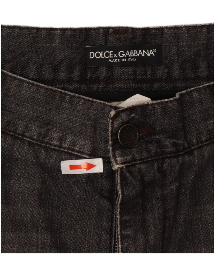 Dolce & Gabbana Jeans retos femininos desgastados IT 50 XL W36 L32 cinza