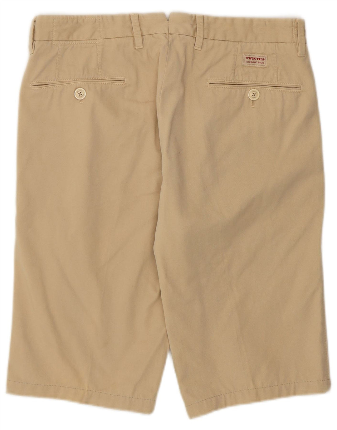 TWISTED TAILOR Mens Chino Shorts IT 46 Pequeno W30 Algodão Bege
