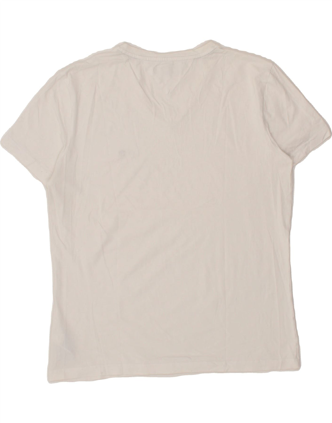 TOMMY HILFIGER Mens T-Shirt Top XL White Cotton Vintage Tommy Hilfiger and Second-Hand Tommy Hilfiger from Messina Hembry 
