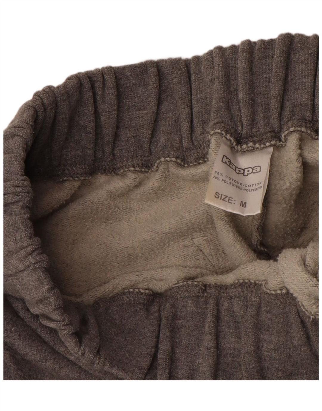 Calça de treino feminina Kappa UK 12 algodão cinza médio