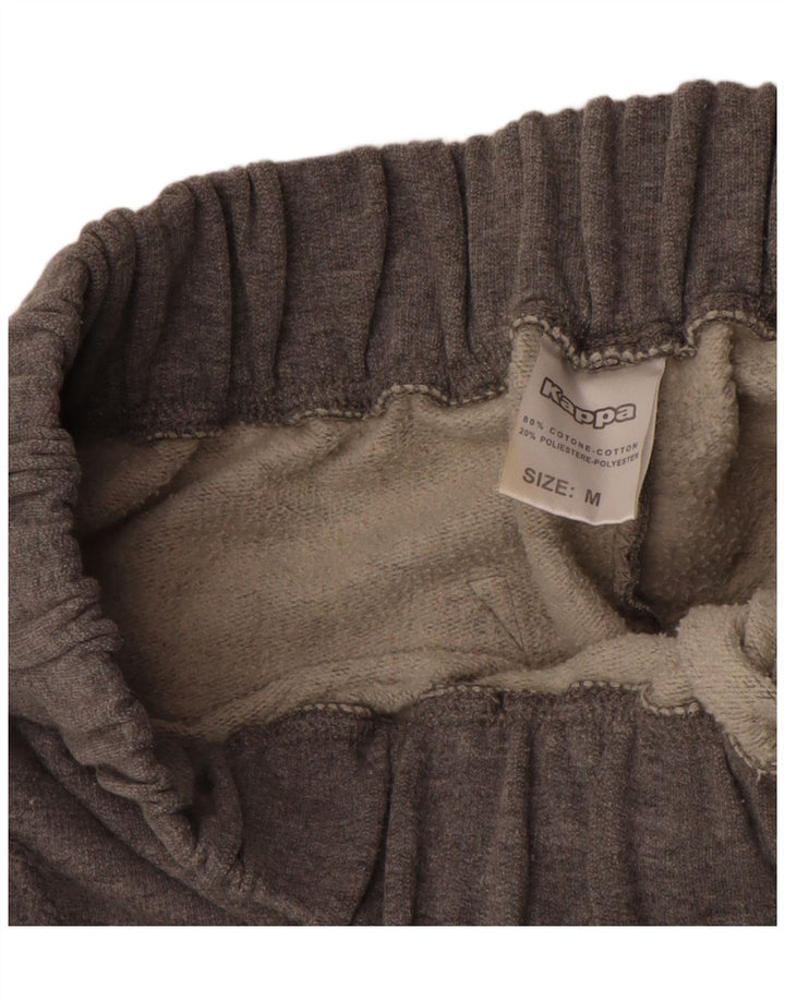 Calça de treino feminina Kappa UK 12 algodão cinza médio