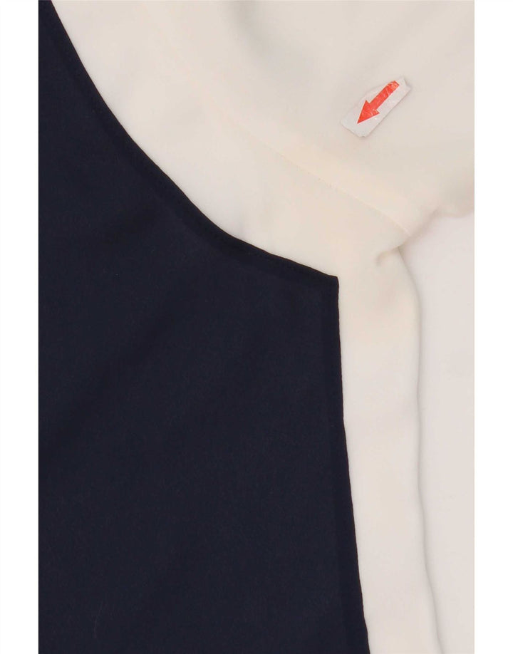 Blusa feminina Tommy Hilfiger US 6 médio branco colorblock