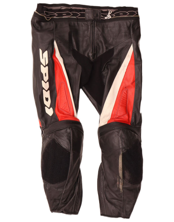 Calça masculina Spidi Moto Racer IT 52 grande W38 L26 preta colorblock
