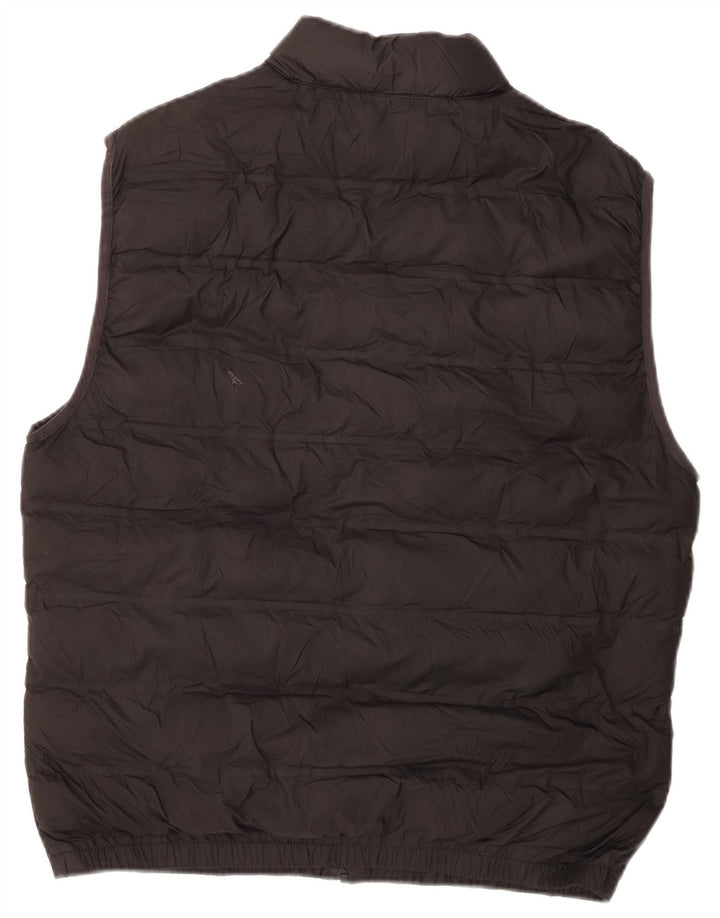 Colete acolchoado feminino Zara UK 16 grande poliéster preto