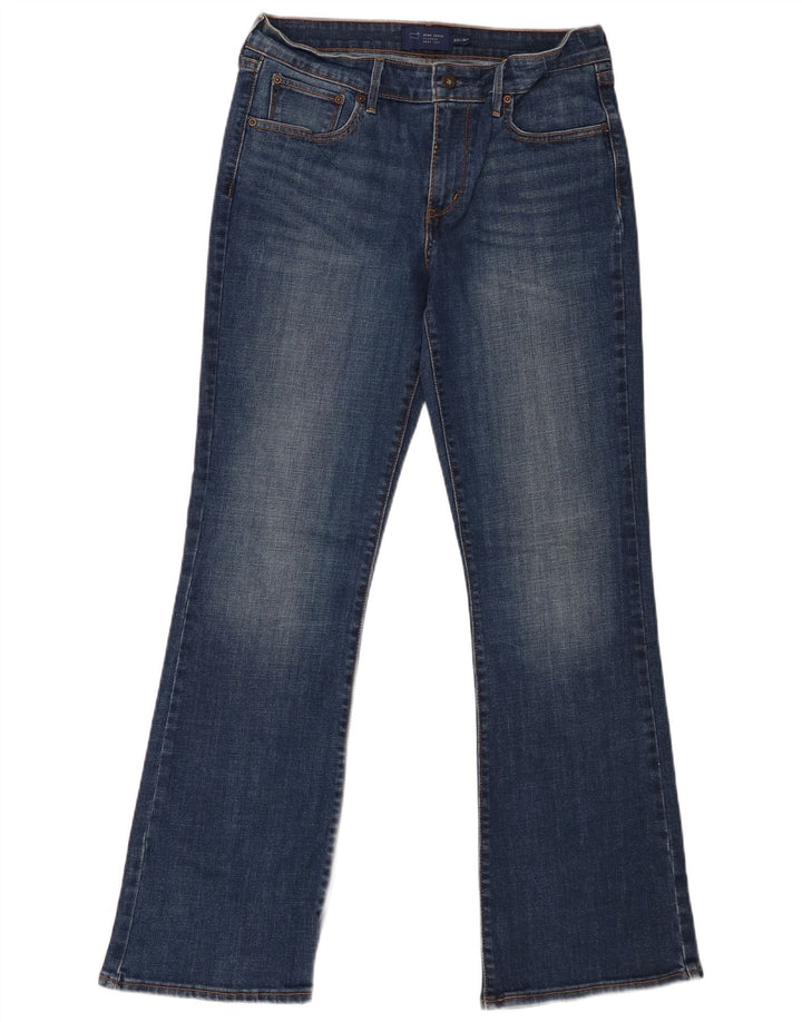 Jeans feminino Levi's Demi Curve Bootcut EUA 10 Grande W30 L30 Azul marinho