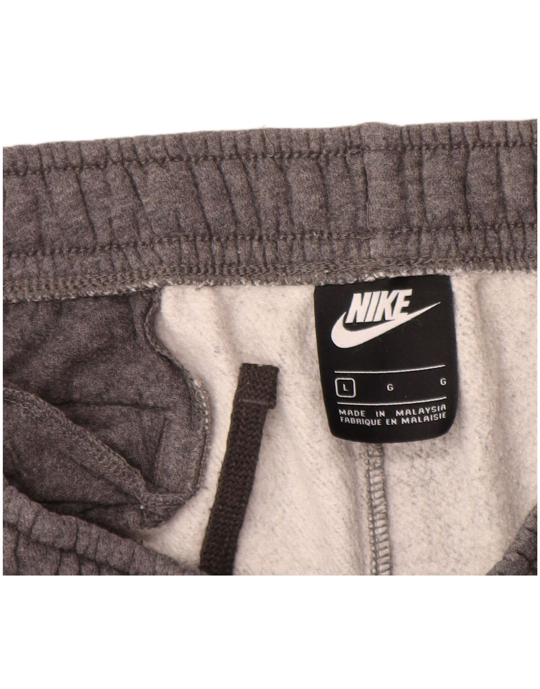 Calça de treino masculina Nike joggers grande algodão cinza