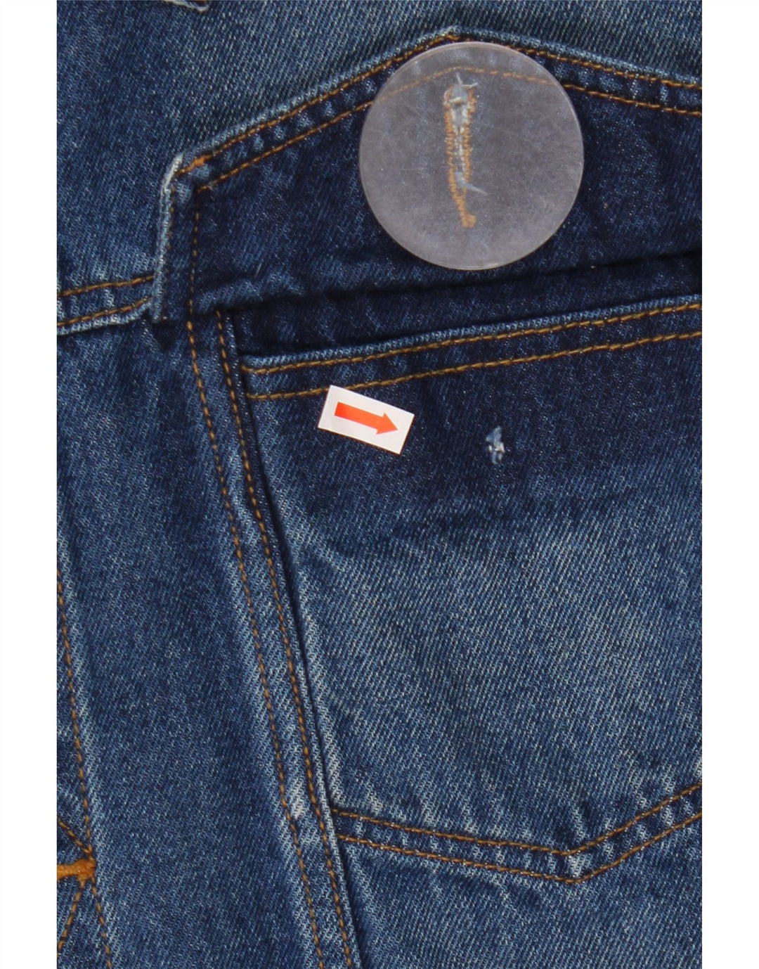 Jaqueta jeans masculina estilo jeans Reino Unido 38 algodão azul médio