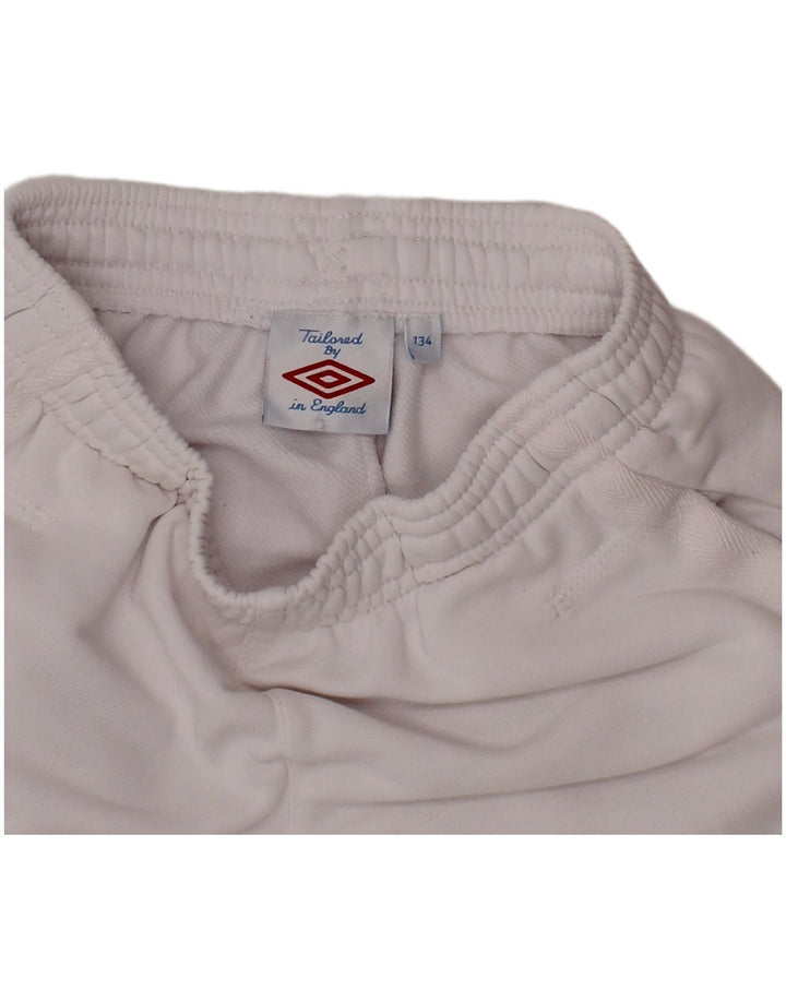 Shorts esportivos gráficos para meninos UMBRO 8-9 anos branco