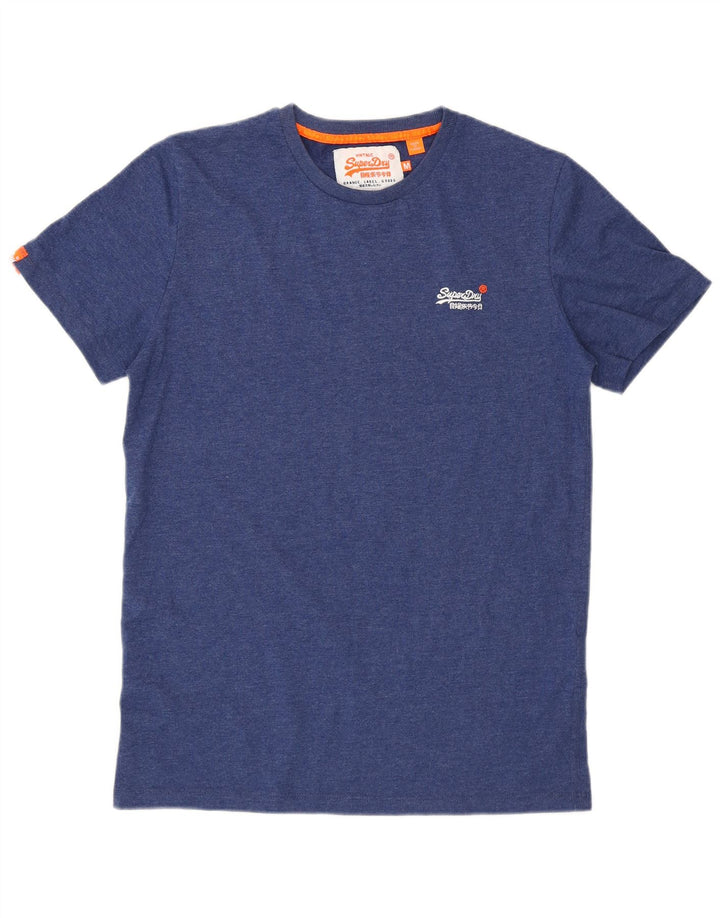 Camiseta masculina Superdry Top médio algodão azul