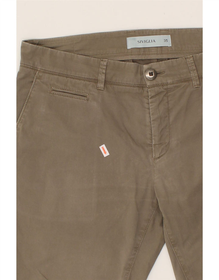 SIVIGLIA Mens Slim Chino Trousers W35 L34 Beige Cotton Vintage SIVIGLIA and Second-Hand SIVIGLIA from Messina Hembry 