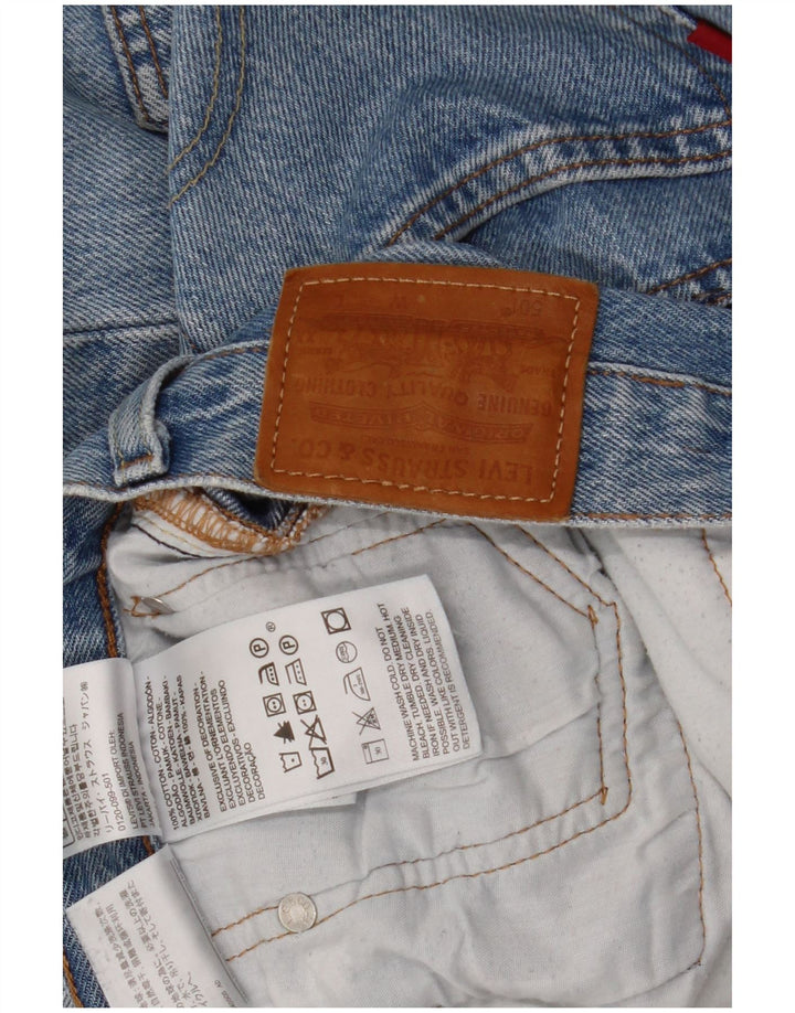 Levi's Masculino 501 Straight Jeans W30 L28 Azul Algodão