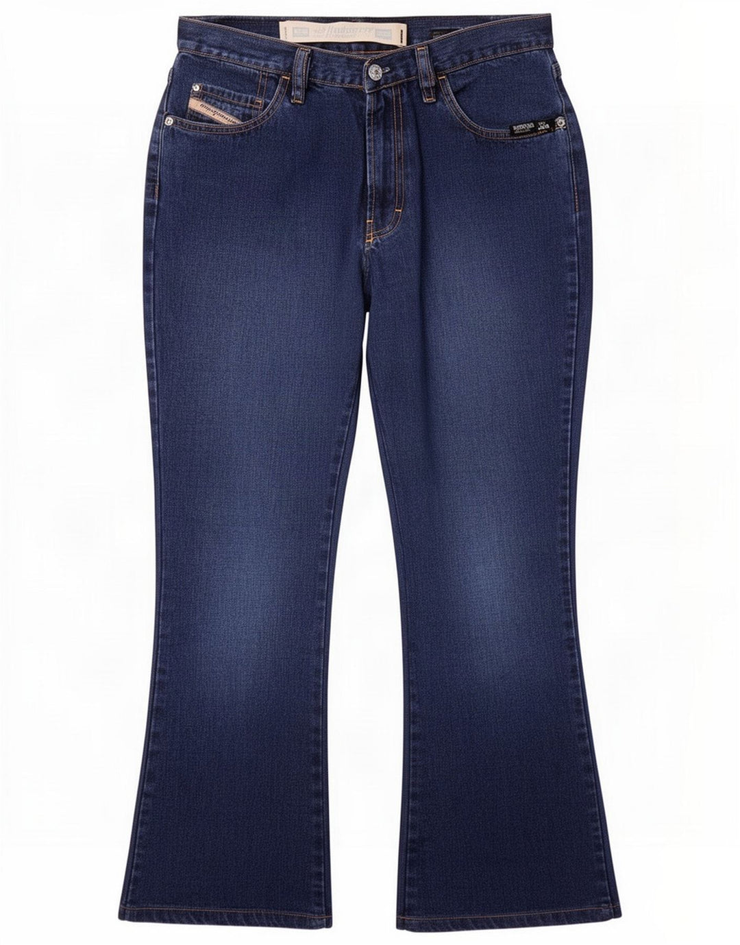Diesel Womens Bootcut Jeans W31 L28 Algodão Azul