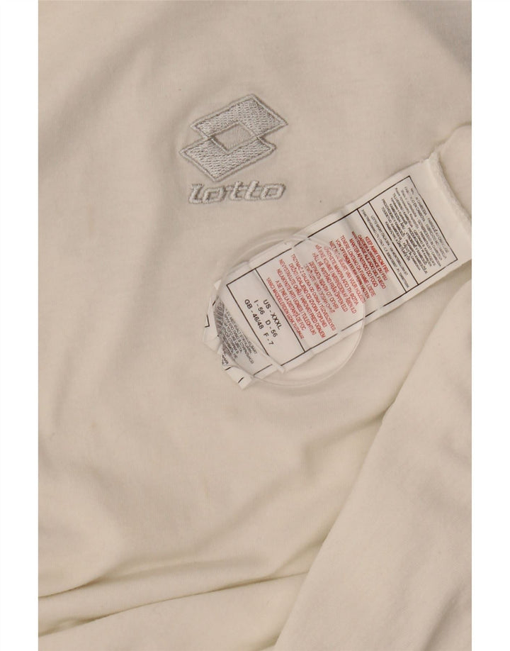 Camiseta masculina LOTTO UK 46/46 3XL algodão colorido branco