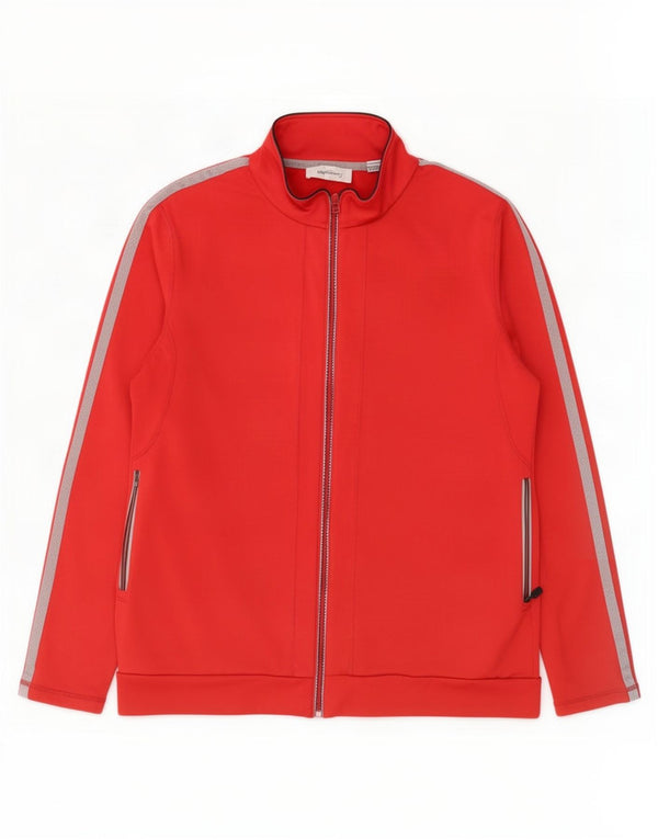 Calvin Klein Feminino Golf Graphic Tracksuit Top Jacket UK 18 XL Vermelho