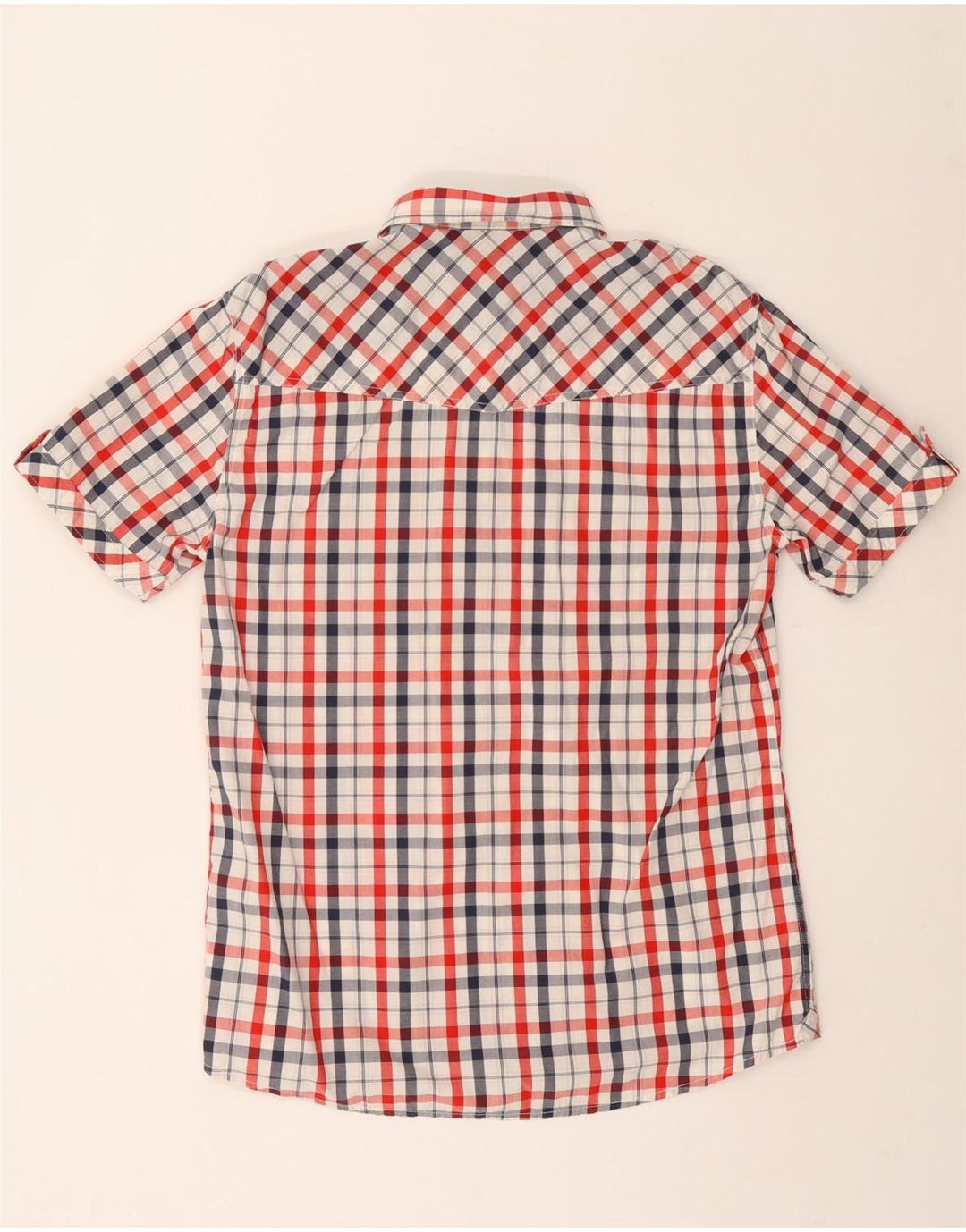 Camisa masculina de manga curta Mustang XL algodão xadrez multicolorido