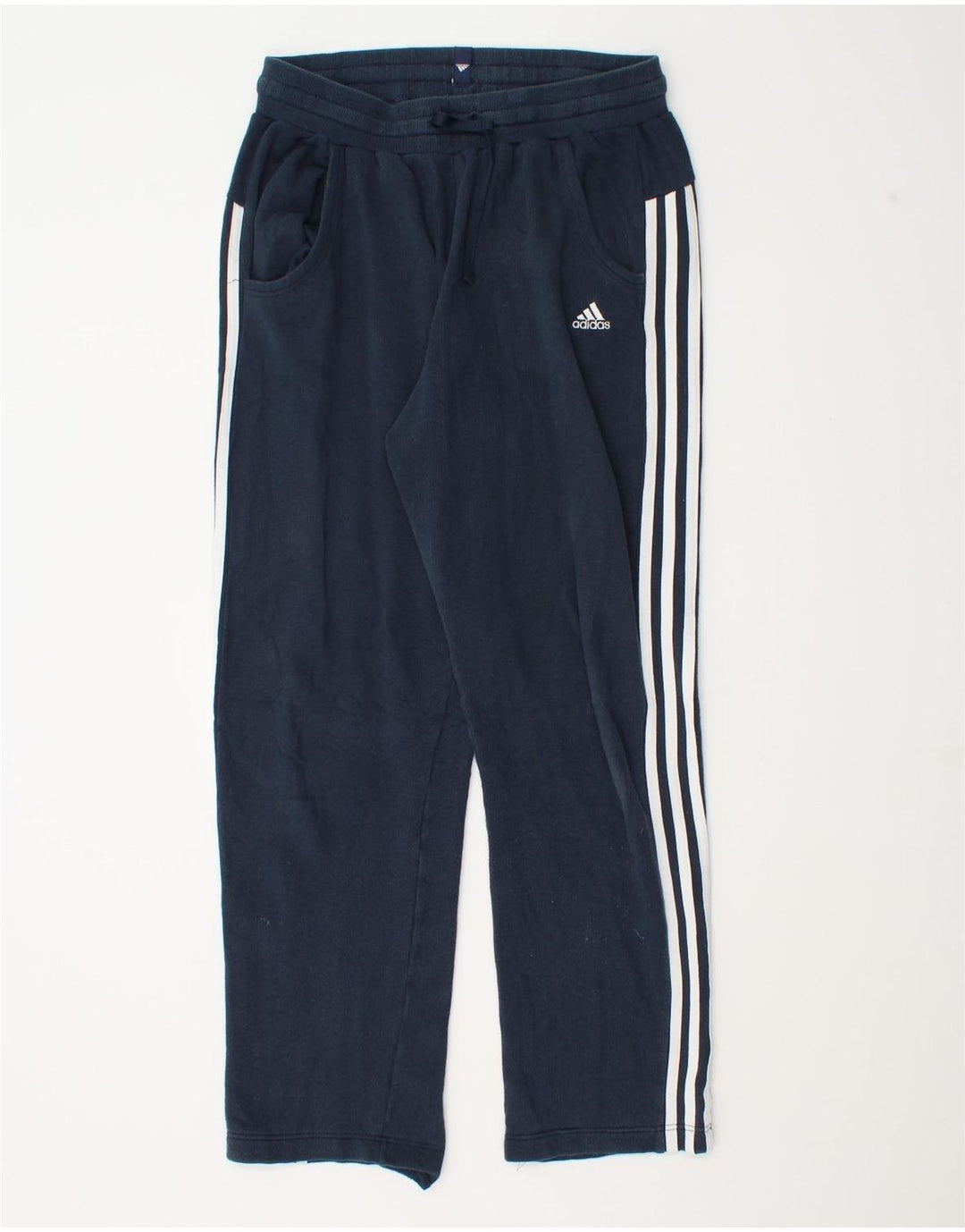Adidas Mens Full Tracksuit UK 38/40 Médio Azul Marinho Algodão