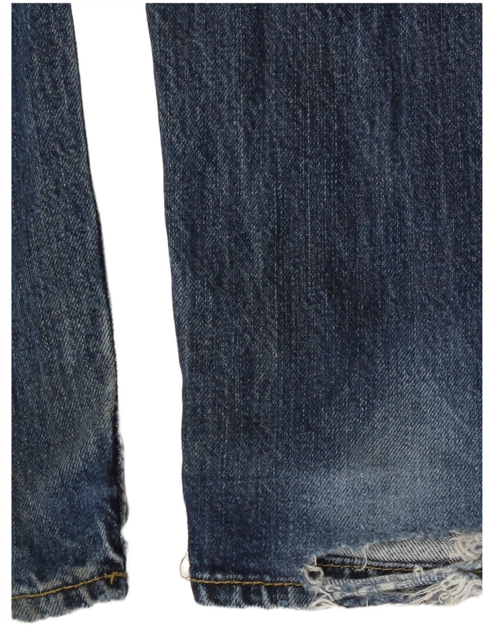 Carhartt Mens Straight Jeans W34 L34 Azul Algodão