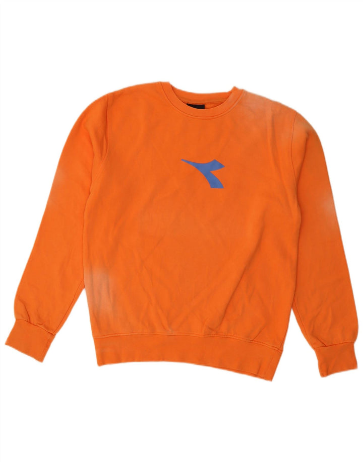 Diadora Meninos Moletom Gráfico Jumper 12-13 Anos Laranja