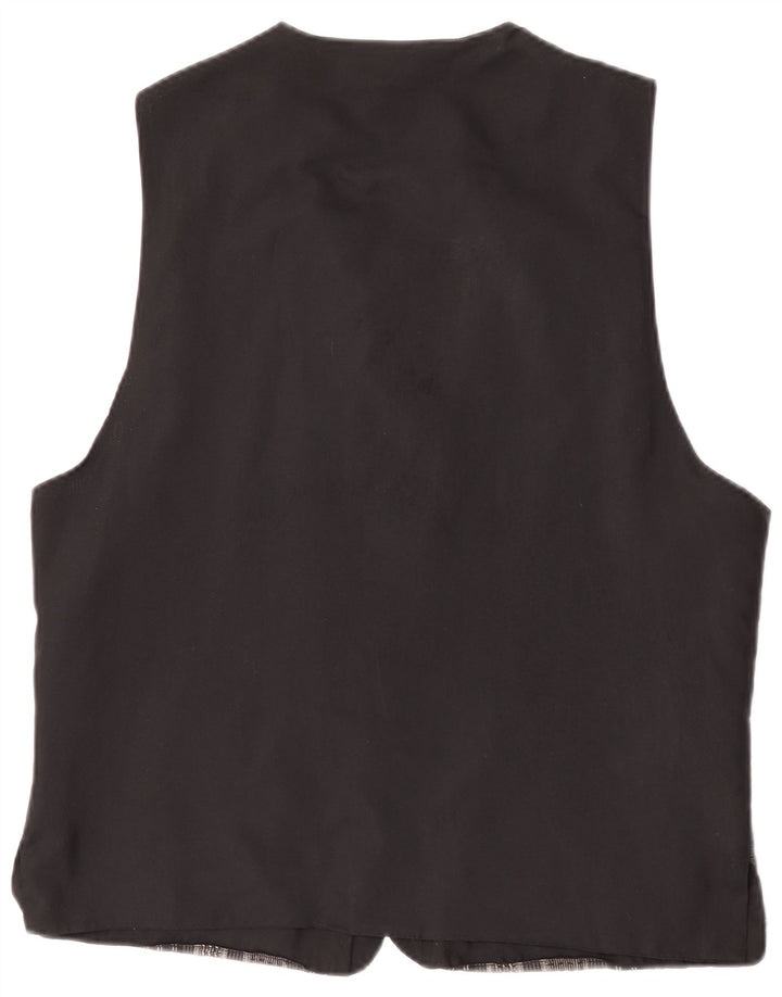 Colete masculino Avanti de algodão listrado preto médio