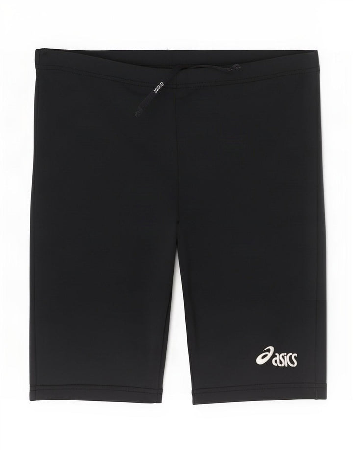 Shorts esportivos femininos Asics UK 14 poliéster preto médio