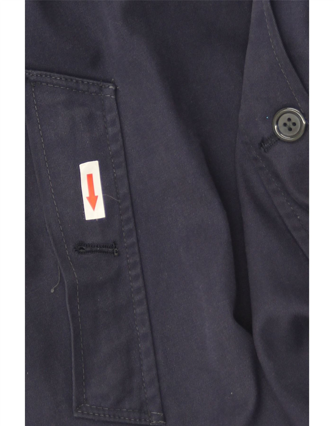 Sobretudo masculino vintage IT 52 XL poliéster azul marinho