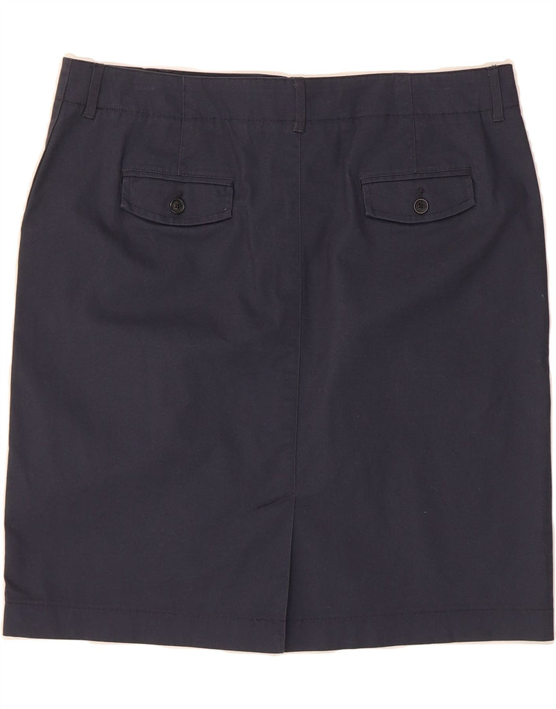 BROOKS BROTHERS Womens Pencil Skirt US 14 XL W36  Navy Blue Vintage Brooks Brothers and Second-Hand Brooks Brothers from Messina Hembry 