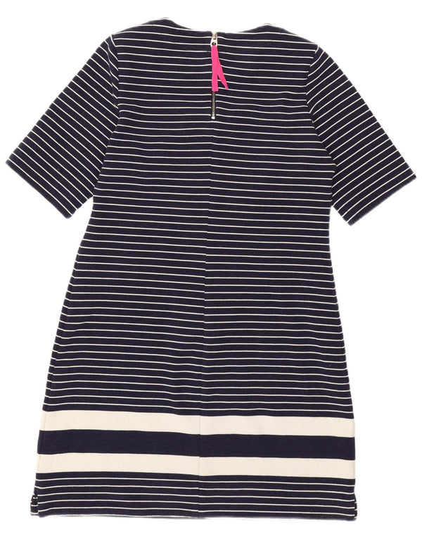 Vestido camiseta feminino Joules UK 12 médio azul marinho listrado náutico